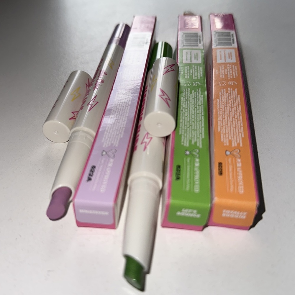 A set of 3,Lime crime electric slide eye shadow brush stick, eyes and brush in 1